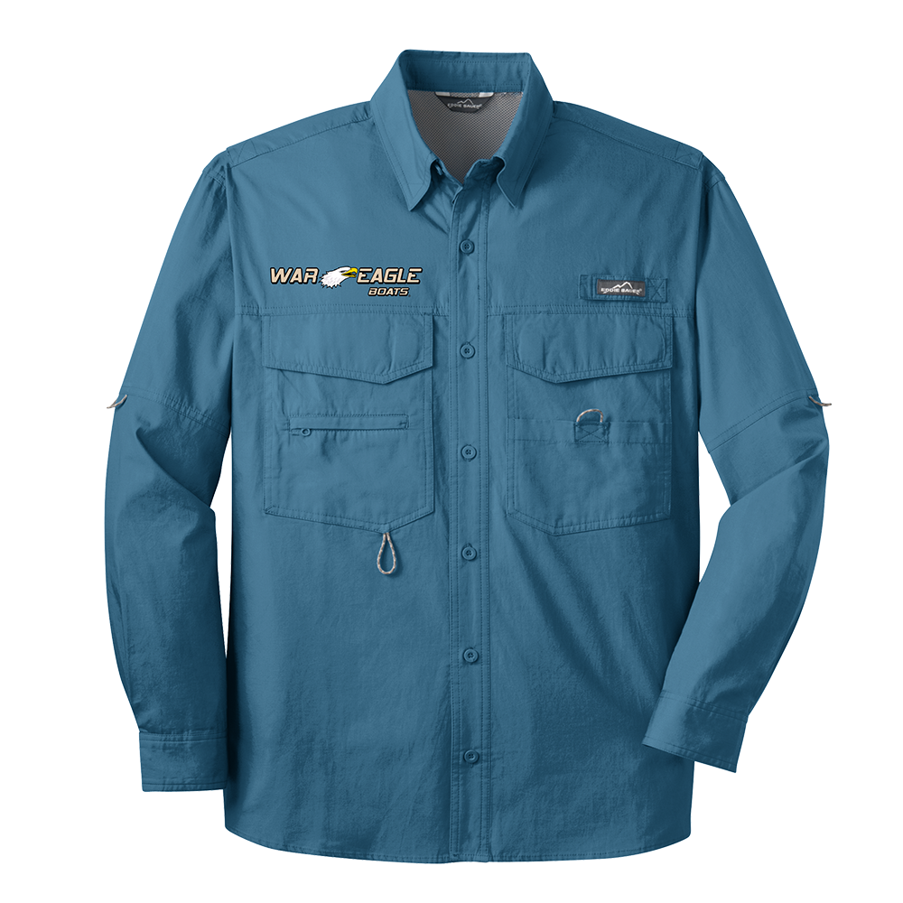 ウェア Eddie Bauer fishing shirt 1200W-5364-SeagrassGn-0-